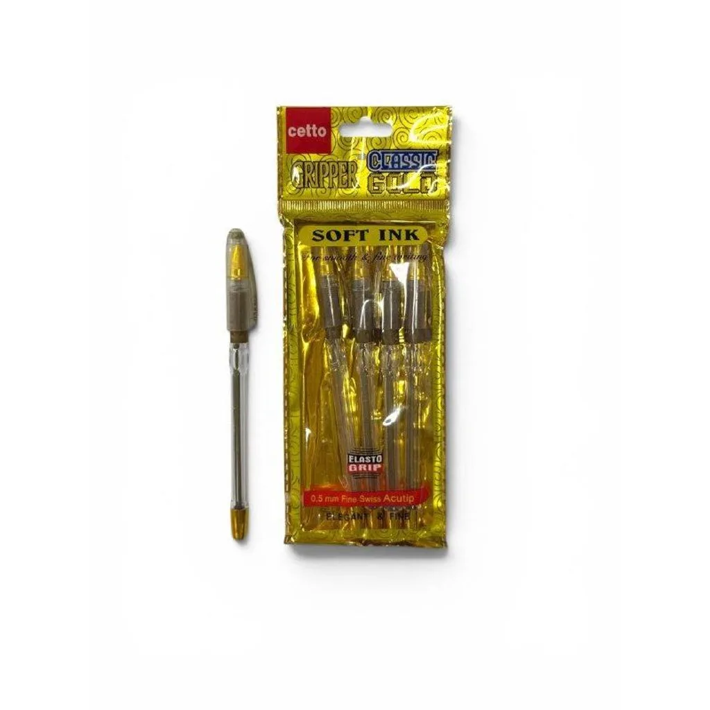 Ручка шариковая  Cello Gripper Gold синий 0.5мм